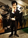 Wax figure of Charlie Chaplin at Madame Tussauds, Amsterdam.