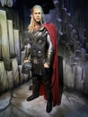 Wax figure of Chris Hemsworth as Thor.