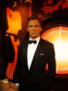 Wax figure of Daniel Craig, at Madame Tussauds, Amsterdam. Royalty Free Stock Photo