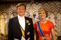 Wax figure of Dutch Royal family in Madame Tussauds Wax museum in Amsterdam, Netherlands