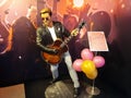 Wax figure of George Michael, at Madame Tussauds, Amsterdam. Royalty Free Stock Photo