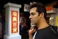 Indian bollywood movie star salman khan's wax statue at madame tussauds, hong kong