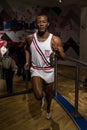 Wax figure of Jesse Owens at Madame Tussaud Royalty Free Stock Photo