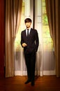 Wax statue of south korean actor kim soo hyun , on display at madame tussauds in hong kong Royalty Free Stock Photo