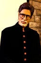 Legendary bollywood indian movie actor amitabh bachchan wax figure at madame tussauds in hong kong