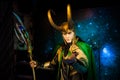 Wax figure of Loki fictional character from American comic books in Madame Tussauds Wax museum in Amsterdam, Netherlands Royalty Free Stock Photo