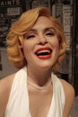 Wax figure of Marilyn Monroe. American actress, model, and singer Royalty Free Stock Photo
