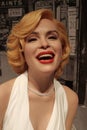 Wax figure of Marilyn Monroe. American actress, model, and singer Royalty Free Stock Photo