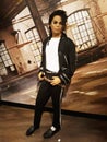 Wax figure of Michael Jackson, at Madame Tussauds, Amsterdam. Royalty Free Stock Photo