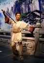 Wax statue of michelle yeoh, on display at madame tussauds in hong kong