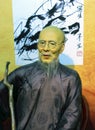 Wax figure of the most famous chinese painter chi pai-shih