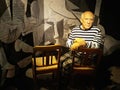 Wax figure of Pablo Picasso at Madame Tussauds, Amsterdam.