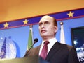 Wax figure of russian president vladimir putin