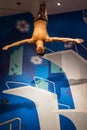 Wax figure of Tom Daley at Madame Tussaud Royalty Free Stock Photo