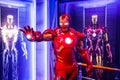 Wax figure of Tony Stark the Iron Man from Marvel comics in Madame Tussauds Wax museum in Amsterdam, Netherlands Royalty Free Stock Photo