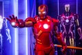 Wax figure of Tony Stark the Iron Man from Marvel comics in Madame Tussauds Wax museum in Amsterdam, Netherlands Royalty Free Stock Photo