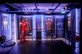 Wax figure of Tony Stark the Iron Man from Marvel comics in Madame Tussauds Wax museum in Amsterdam, Netherlands Royalty Free Stock Photo