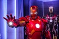 Wax figure of Tony Stark the Iron Man from Marvel comics in Madame Tussauds Wax museum in Amsterdam, Netherlands Royalty Free Stock Photo