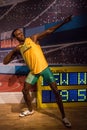 Wax figure of Usain Bolt at Madame Tussaud