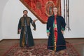 Wax figures of Ivan Mazepa and Pylyp Orlyk Ukrainian hetmans in museum of Baturyn Royalty Free Stock Photo