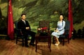 Chinese president xi jinping and first lady wax statues at madame tussauds in hong kong