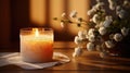 wax home candle Royalty Free Stock Photo