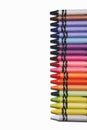 Wax multi-colored crayons isolated on white background Royalty Free Stock Photo