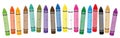 Wax Pastel Shuffled Crayons Oil Pastels Colorful Set