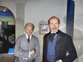 Henry Ford and John Davison Rockefeller wax Figures at Madame Tussauds museum in New York City.