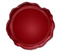 Wax seal with blank field Royalty Free Stock Photo