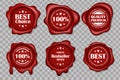 Wax stamp seals Royalty Free Stock Photo