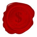 Wax seal with money back guarantee