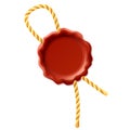 Wax seal with rope