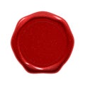 Wax seal stamp, red guarantee certificate quality label