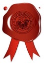 Arkansas State Wax Seal Royalty Free Stock Photo