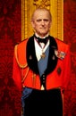 Wax stague of prince philip of the united kingdom at madame tussauds in hong kong