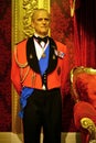 Prince philip, duke of edinburgh wax statue at madame tussauds in hong kong Royalty Free Stock Photo