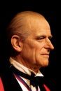 Wax stague of prince philip of the united kingdom at madame tussauds in hong kong