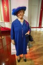 Wax statue of the Queen Elizabeth The Queen Mother, Madame Tussauds, London, United Kingdom Royalty Free Stock Photo