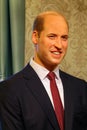 Wax statue of william, prince of wales, united kingdom at madame tussauds in hong kong