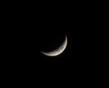 Waxing Crescent Moon Royalty Free Stock Photo