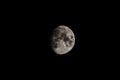 Moon - Waxing Gibbous Phase 91.8% Royalty Free Stock Photo