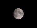 Waxing Gibbous Moon showing craters Royalty Free Stock Photo