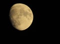 Waxing gibbous moon Royalty Free Stock Photo