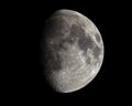 Waxing moon over Germany Royalty Free Stock Photo