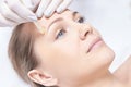 Waxing woman body. Sugar hair removal. laser service epilation. Salon wax beautician procedure Royalty Free Stock Photo