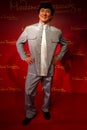 A waxwork of Jackie Chan at Madame Tussauds wax museum Royalty Free Stock Photo