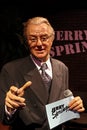 A waxwork of Jerry Springer on display