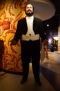 A waxwork of Luciano Pavarotti at Madame Tussauds wax museum