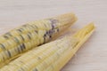 Waxy corn,waxy maize on wood background Royalty Free Stock Photo